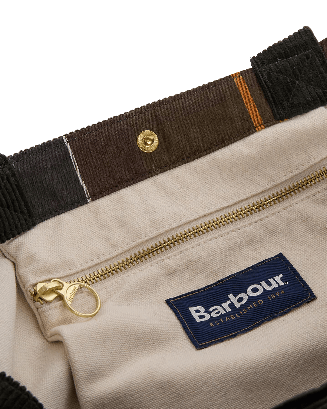 Barbour Bags ONE Barbour Sage Carrick Cord Tote Bag