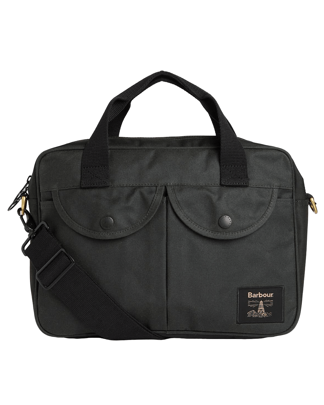 Barbour Bags ONE Barbour Sage Field Wax Laptop Crossbody Bag