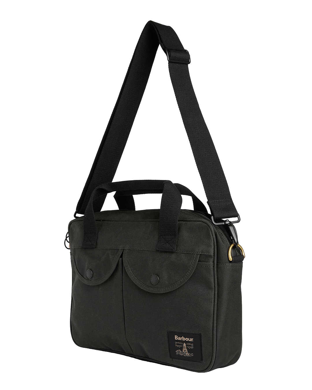Barbour Bags ONE Barbour Sage Field Wax Laptop Crossbody Bag