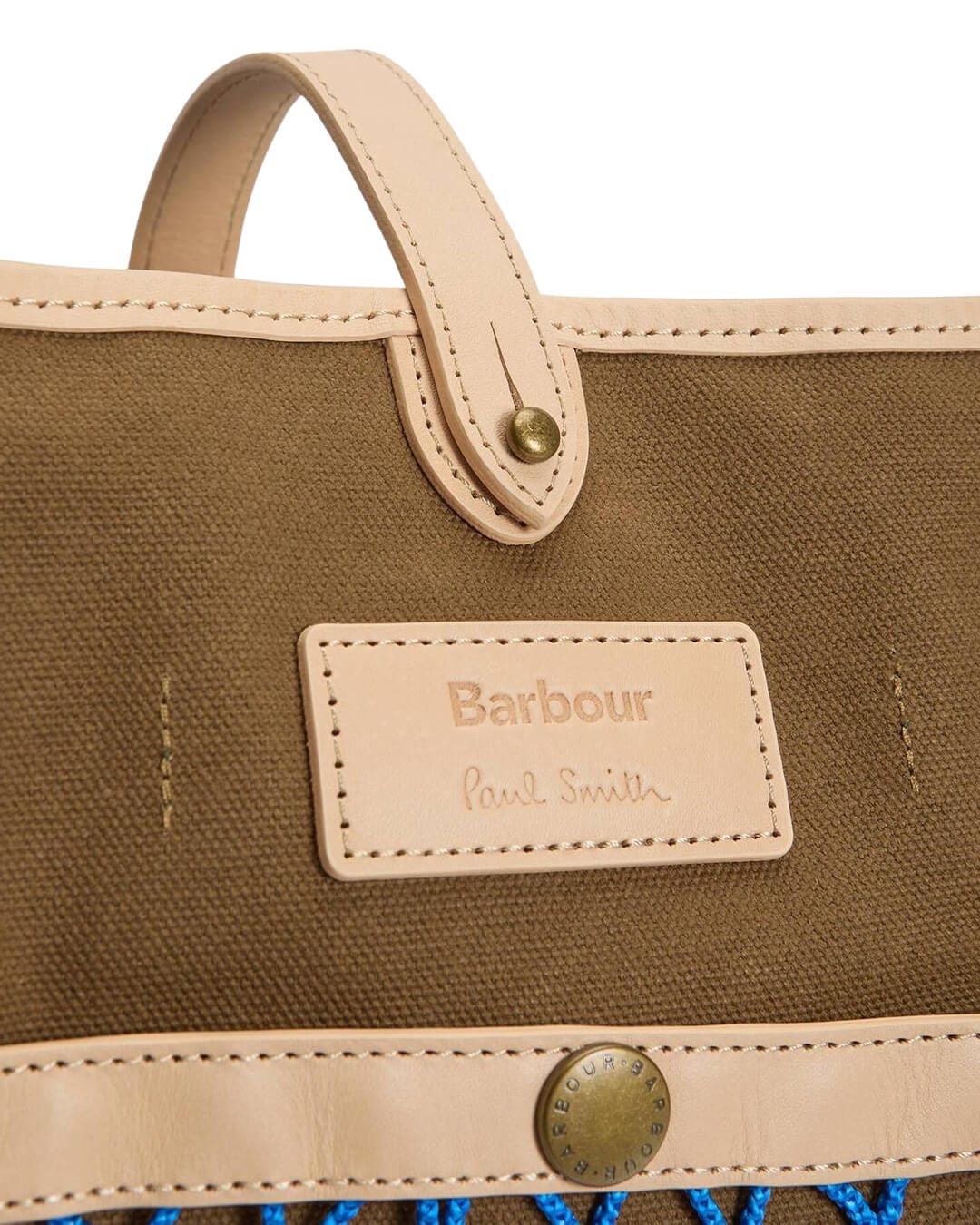 Barbour Bags ONE Barbour Sand Ba X Paul Smith Tote Bag Sn71 Dark Sand