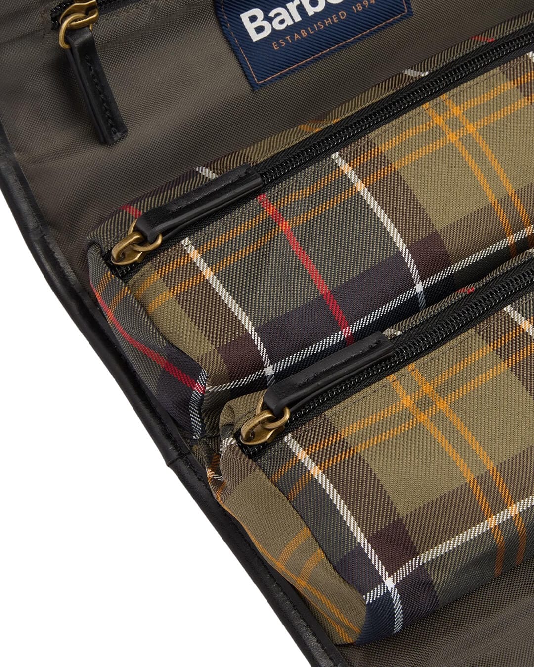 Barbour Bags ONE Barbour TARTAN HANGING WASHBAG OL91 CLASSIC BEACON