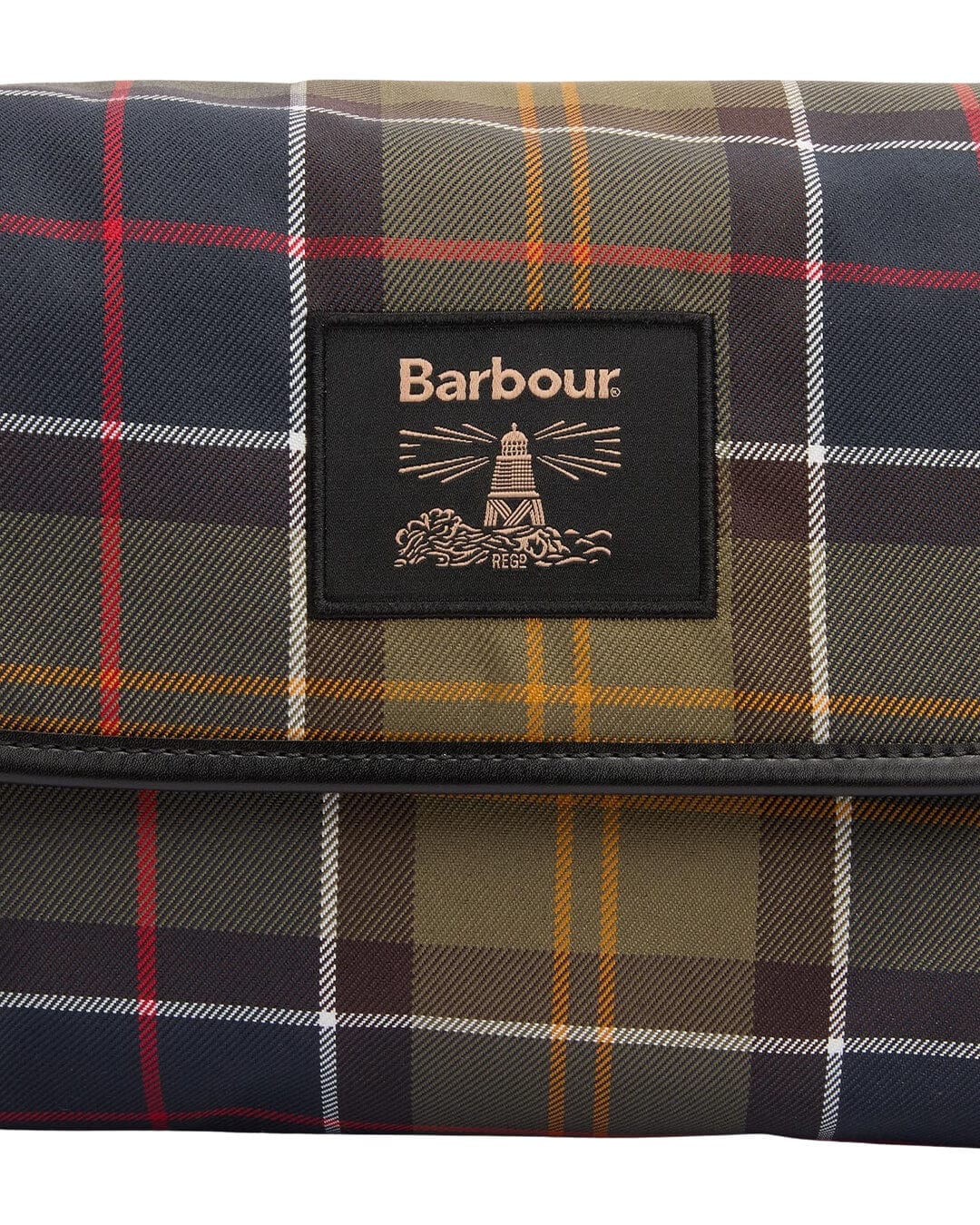 Barbour Bags ONE Barbour TARTAN HANGING WASHBAG OL91 CLASSIC BEACON