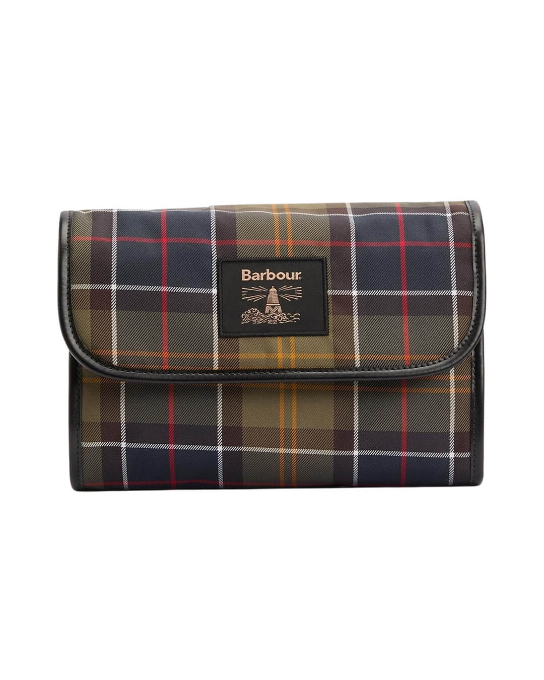 Barbour Bags ONE Barbour TARTAN HANGING WASHBAG OL91 CLASSIC BEACON