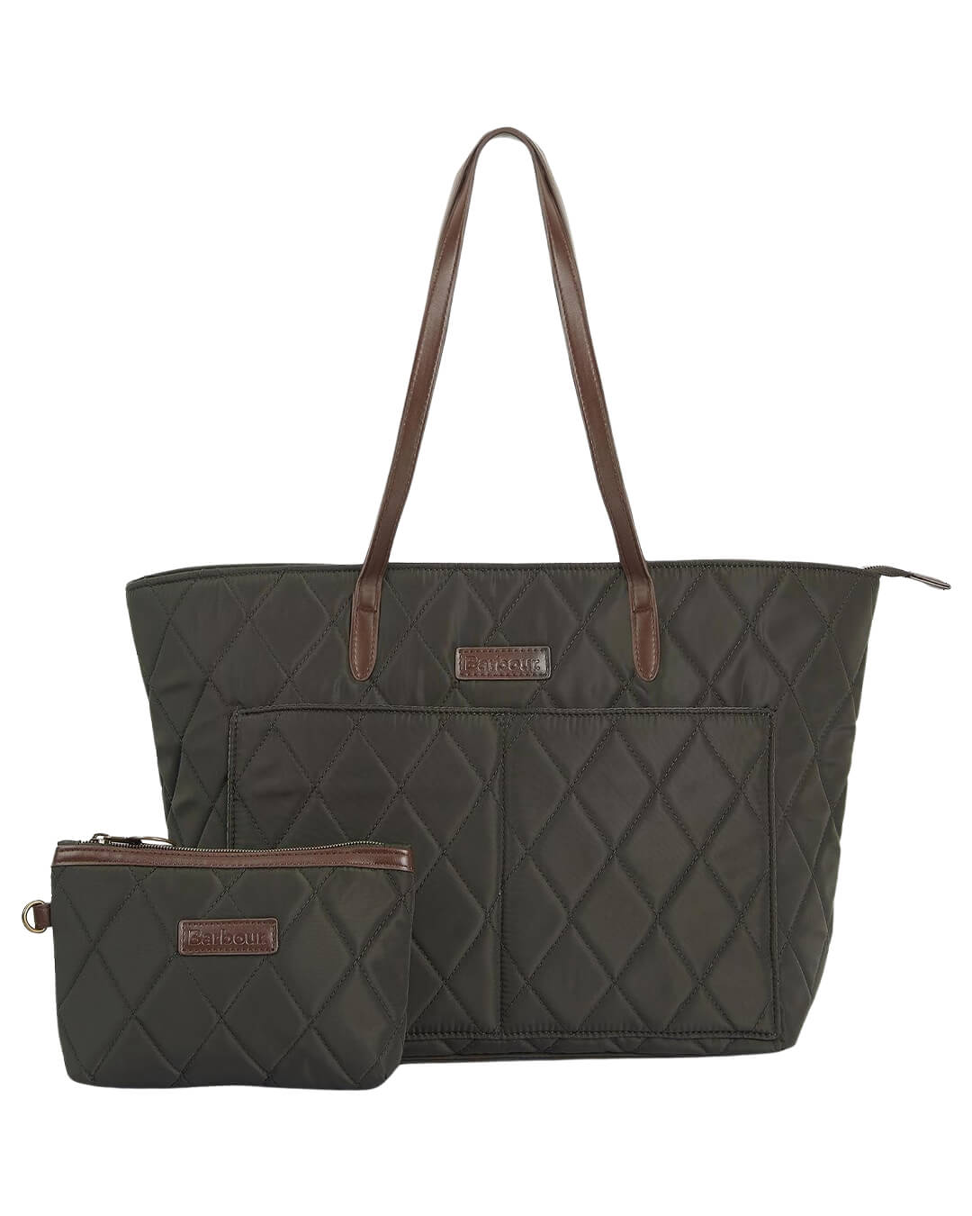 Barbour Bags ONE QUILTED TOTE BAG OL71 OLIVE SS24