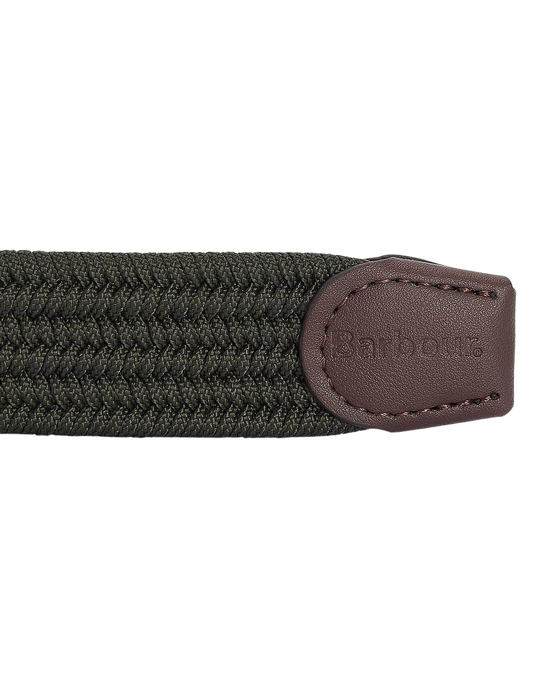 Barbour Belts Barbour Olive Nevis Stretch Webbing Belt Ol71 Dark Olive