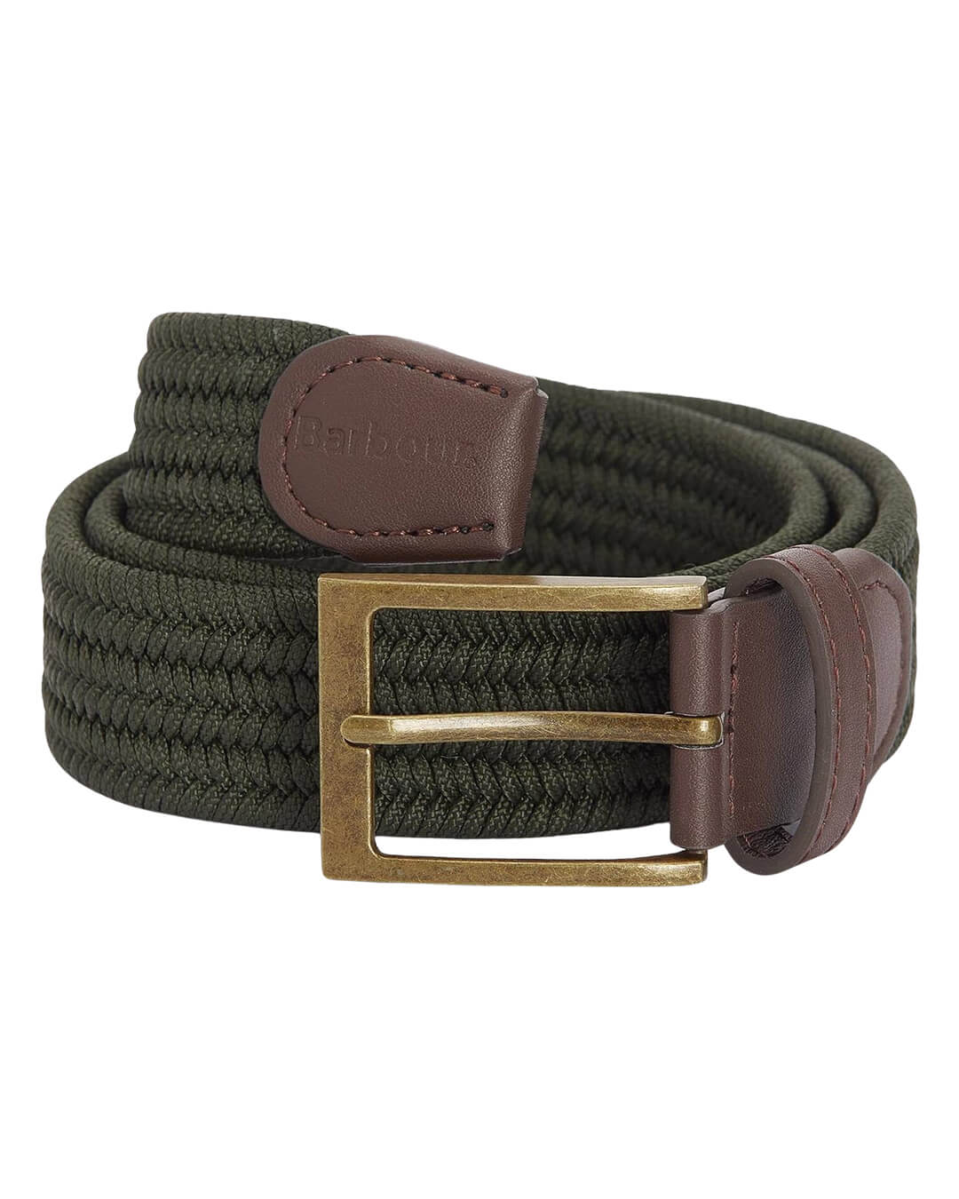 Barbour Belts Barbour Olive Nevis Stretch Webbing Belt Ol71 Dark Olive