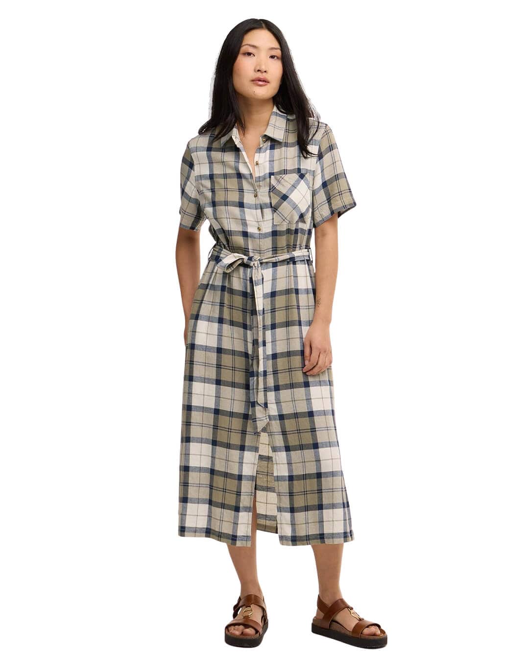Barbour Dresses Barbour Navy Fern Midi Dress