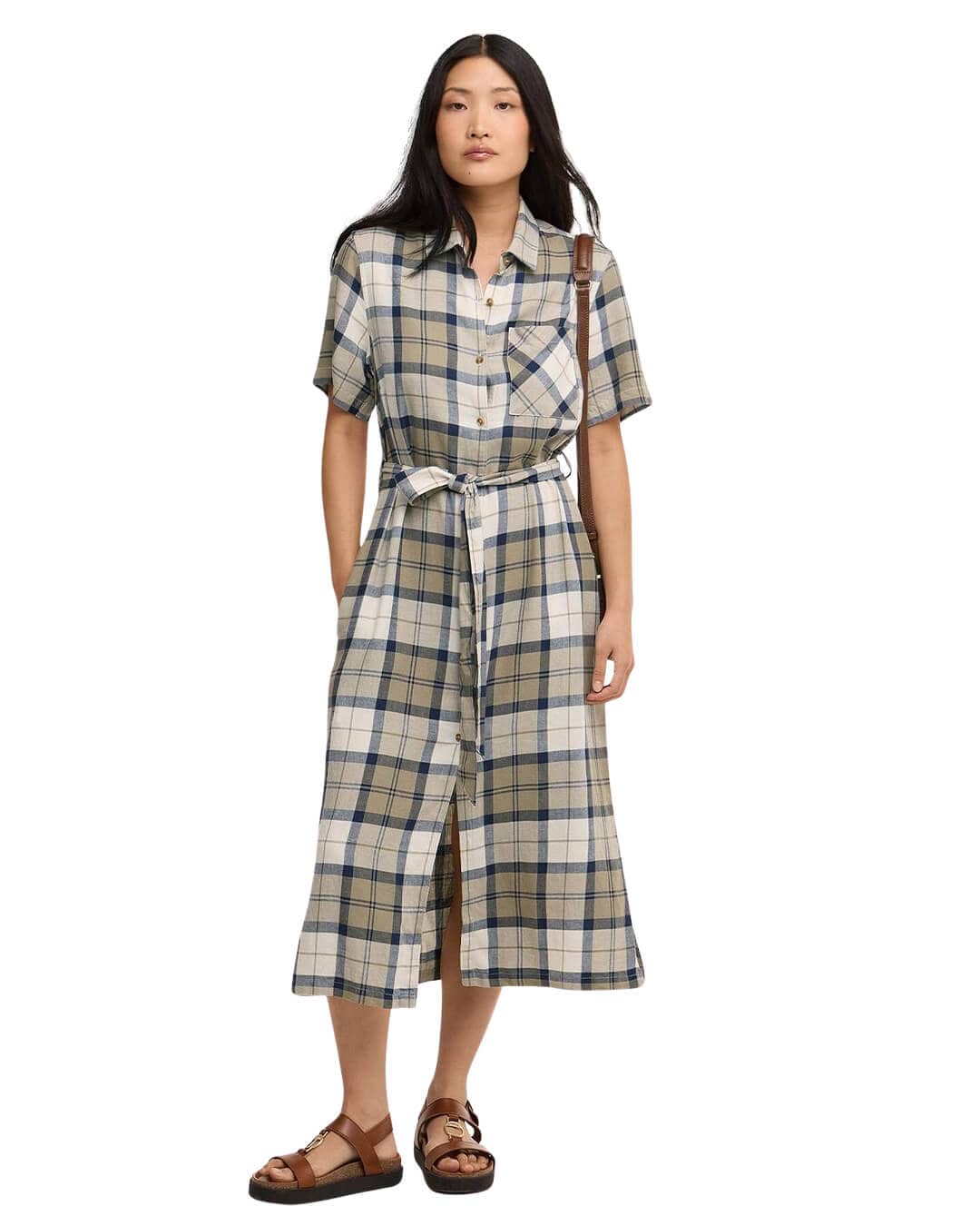 Barbour Dresses Barbour Navy Fern Midi Dress