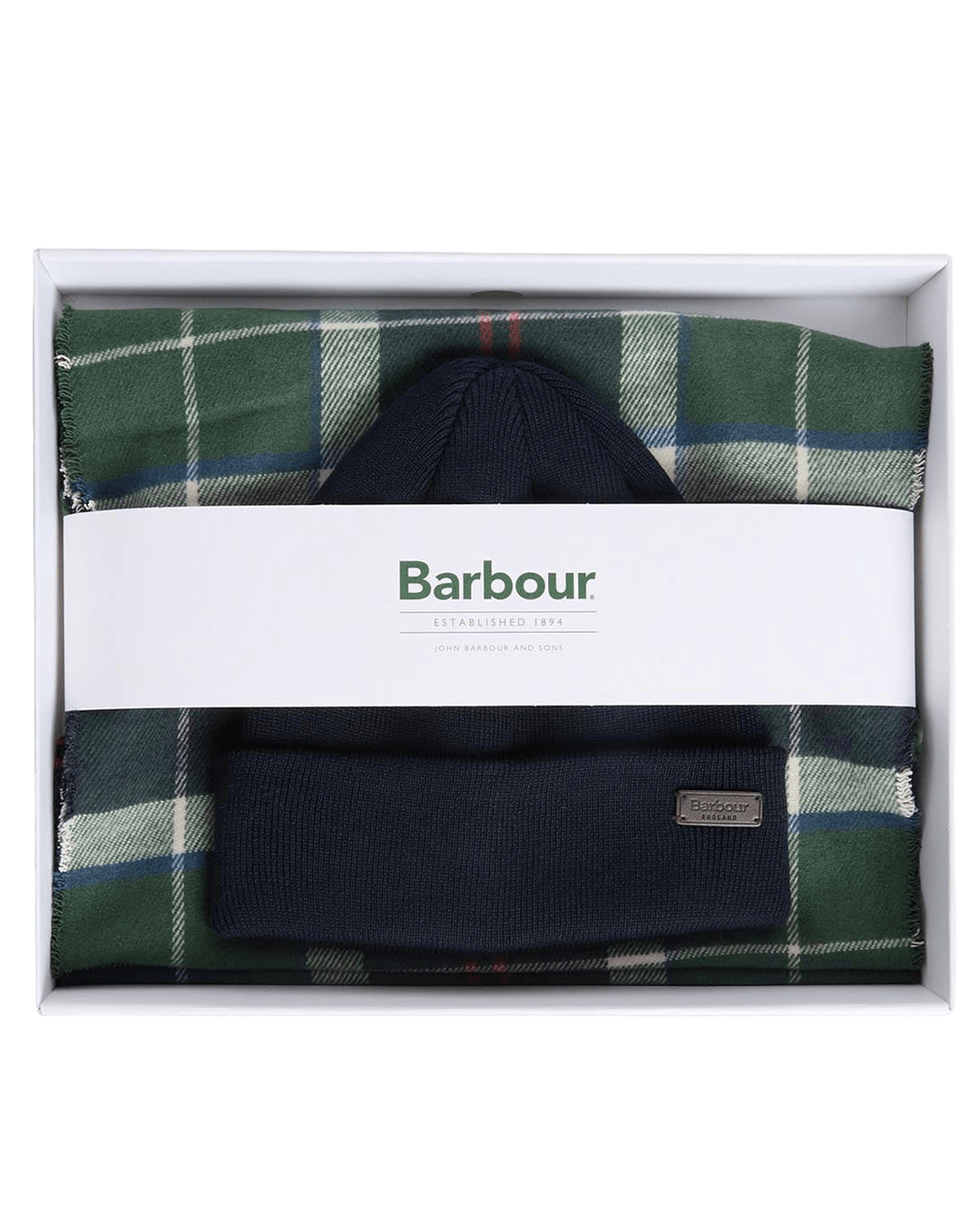 Barbour Gift Boxes ONE Barbour Dark Green Swinton & Galingale Gift Set