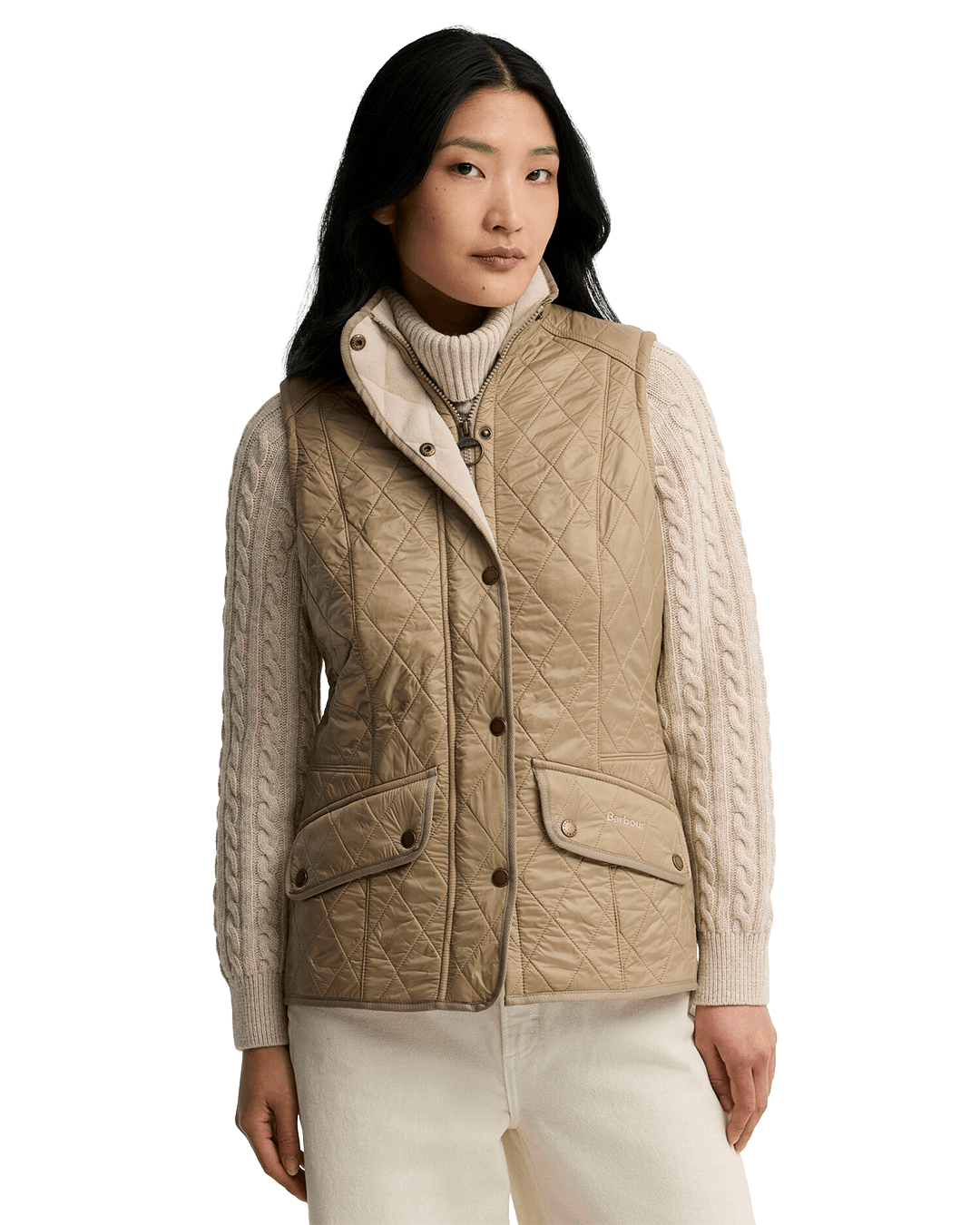 Barbour Gilets Barbour Beige Barbour Cavalry Gilet Be31 Lt Trench/Pearl