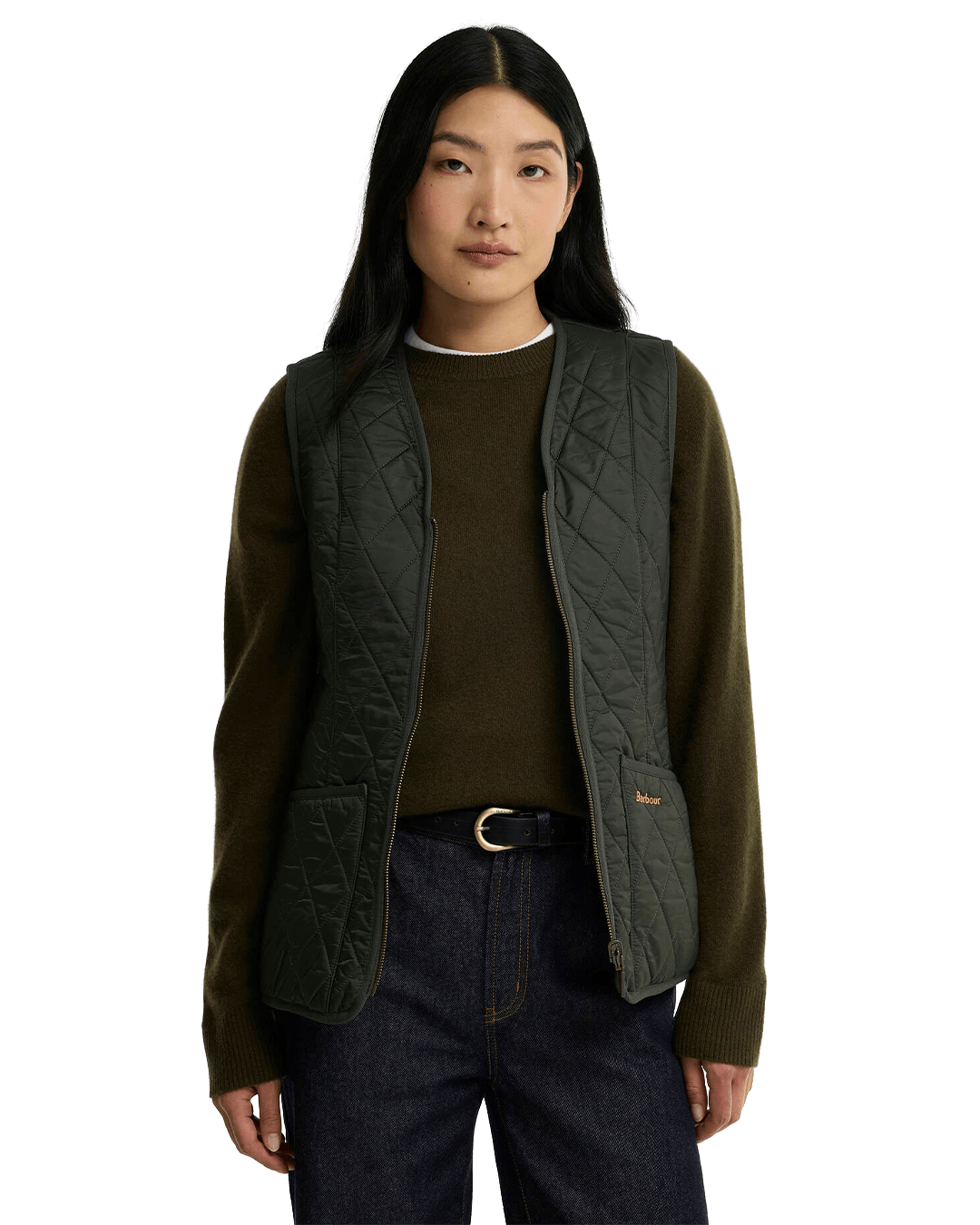 Barbour Gilets 6 Barbour Dark Olive Betty Fleece Gilet