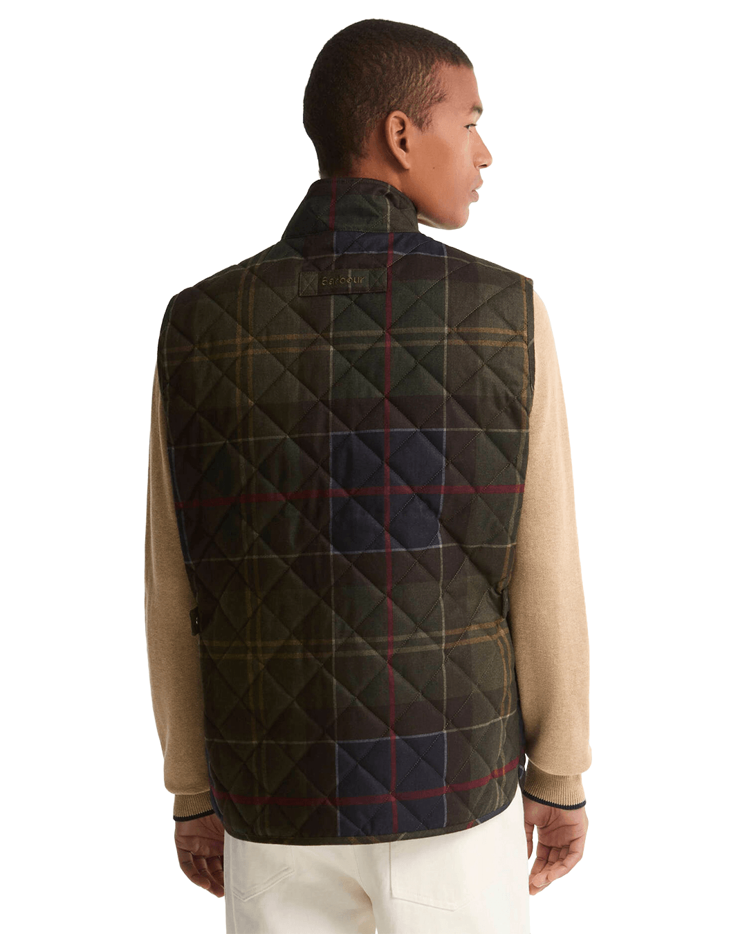 Barbour Gilets Barbour Green Tartan Lowerdale Quilted Gilet