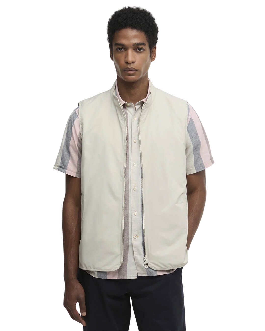 Barbour Gilets Barbour Grey Stonedale Gilet St31 Mist