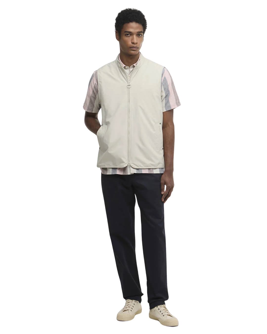 Barbour Gilets Barbour Grey Stonedale Gilet St31 Mist