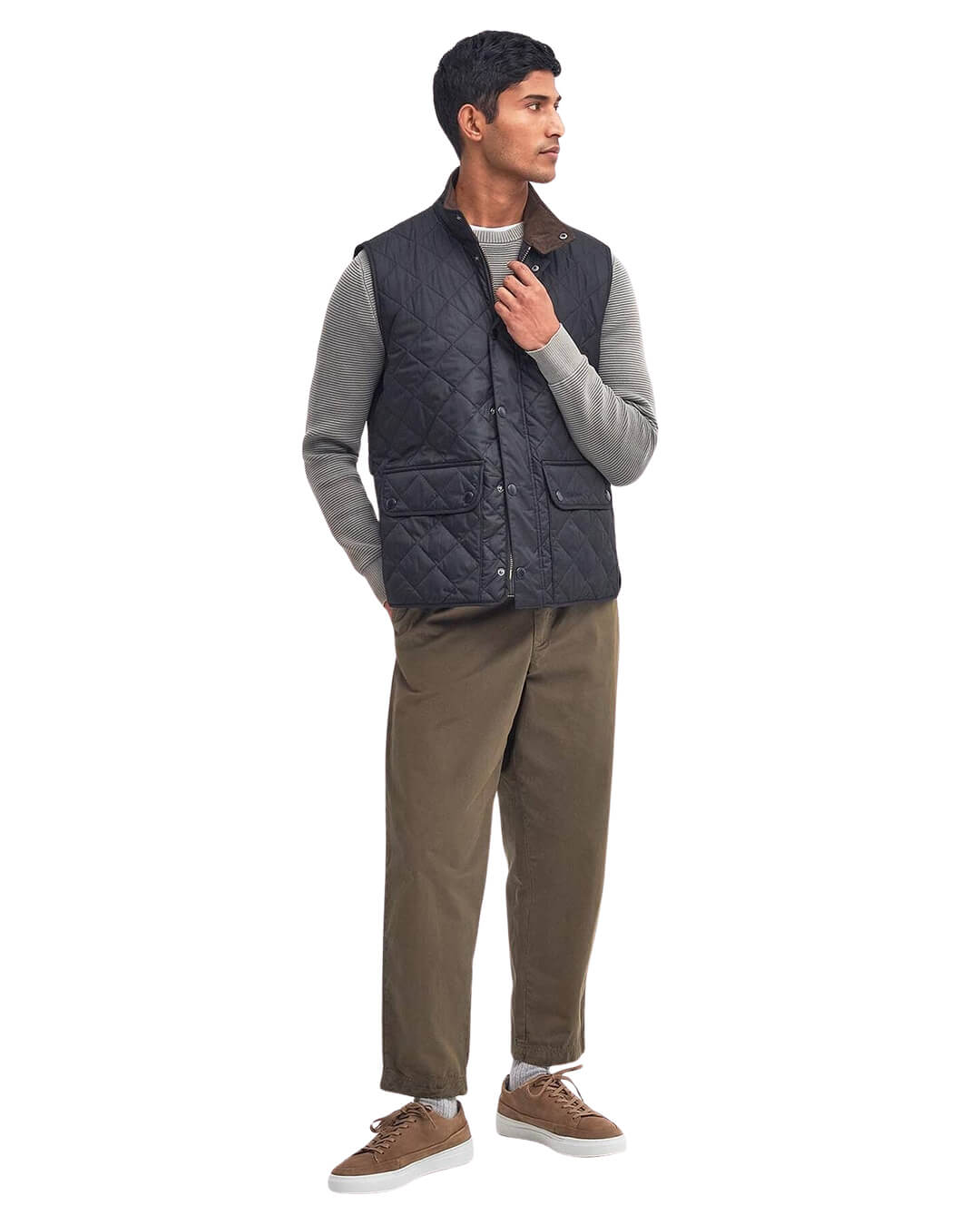 Barbour Gilets Barbour Navy New Lowerdale Gilet Ny71 Navy