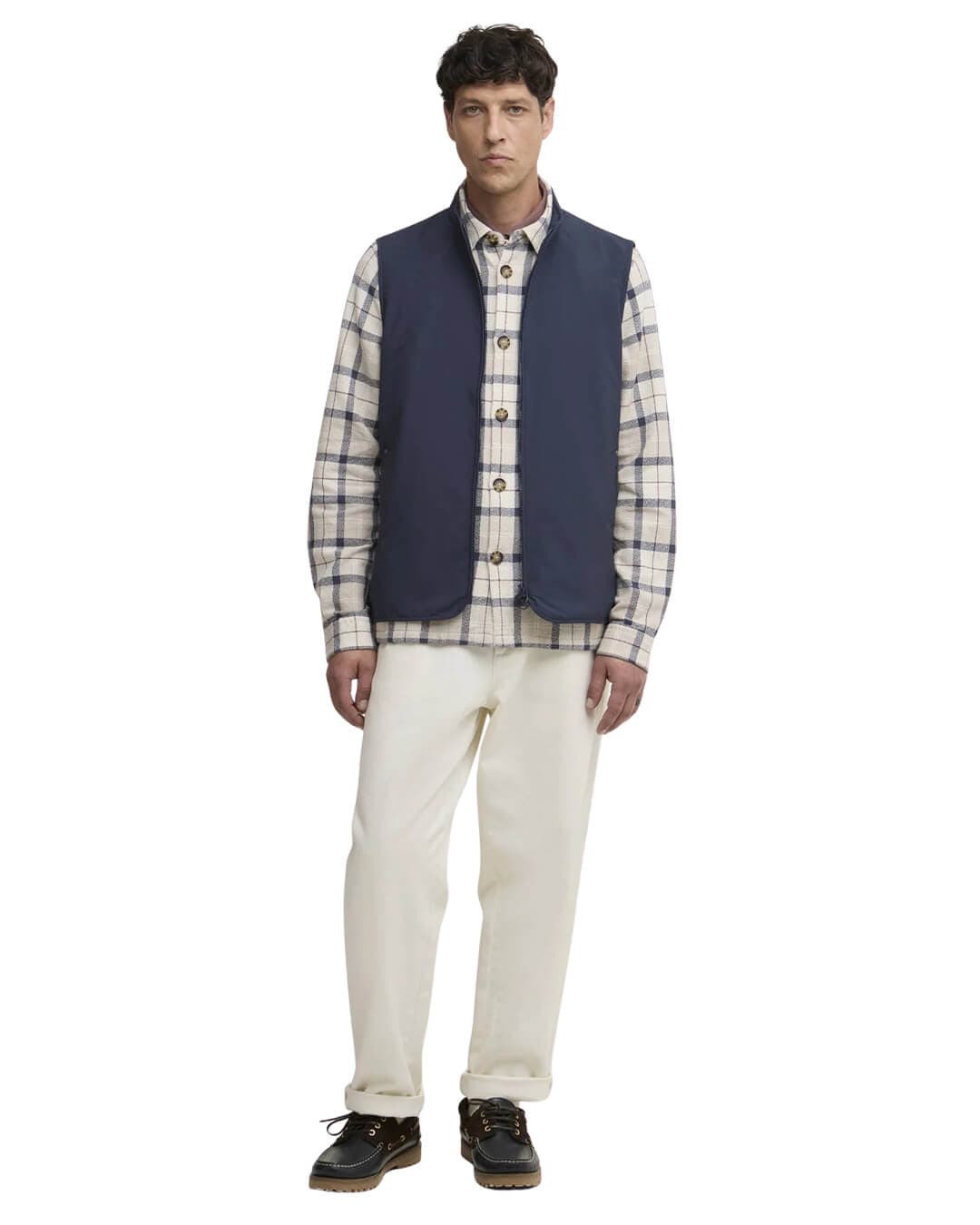 Barbour Gilets Barbour Navy Stonedale Gilet Ny71 Navy