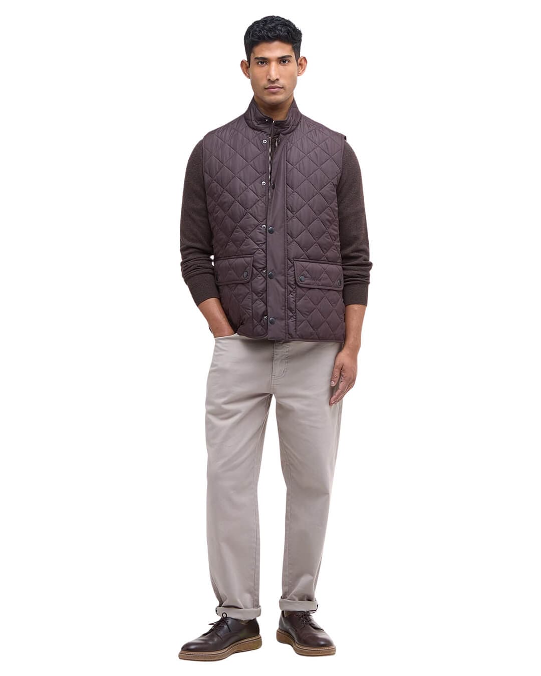 Barbour Gilets Barbour NEW LOWERDALE GILET BR91 BLACK OAK