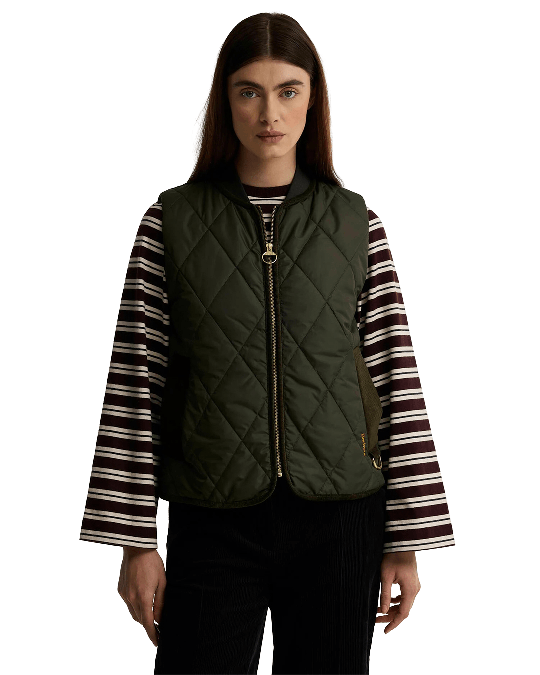 Barbour Gilets Barbour Olive Barbour Glendyn Quilted Gilet Ol71 Olive/Shadow Classic