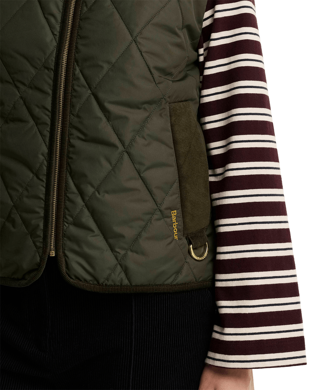 Barbour Gilets Barbour Olive Barbour Glendyn Quilted Gilet Ol71 Olive/Shadow Classic