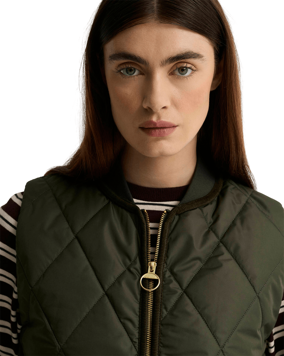 Barbour Gilets Barbour Olive Barbour Glendyn Quilted Gilet Ol71 Olive/Shadow Classic