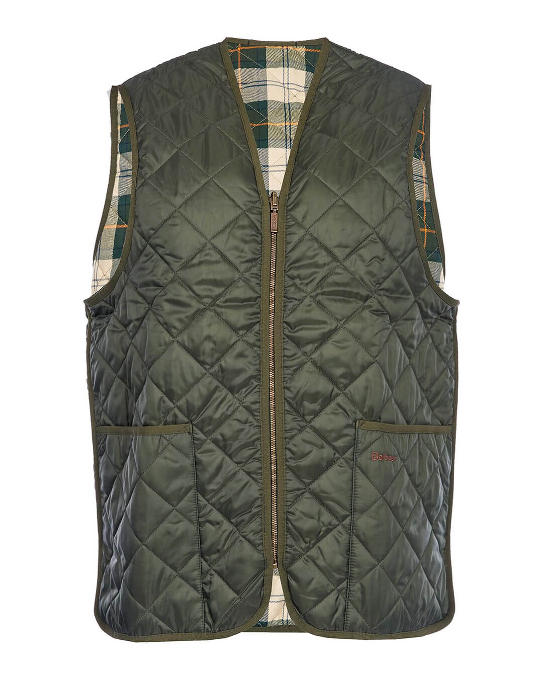 Barbour Gilets QUILTED WAISTCOAT ZIP LINER GN91 OLIVE ANCIENT SS24