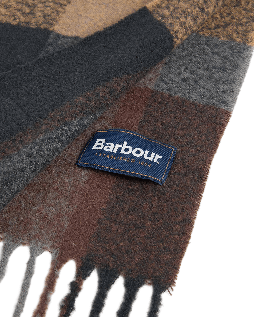 Barbour Hats ONE Barbour Navy & Grey Westerdale Beanie & Scarf Set
