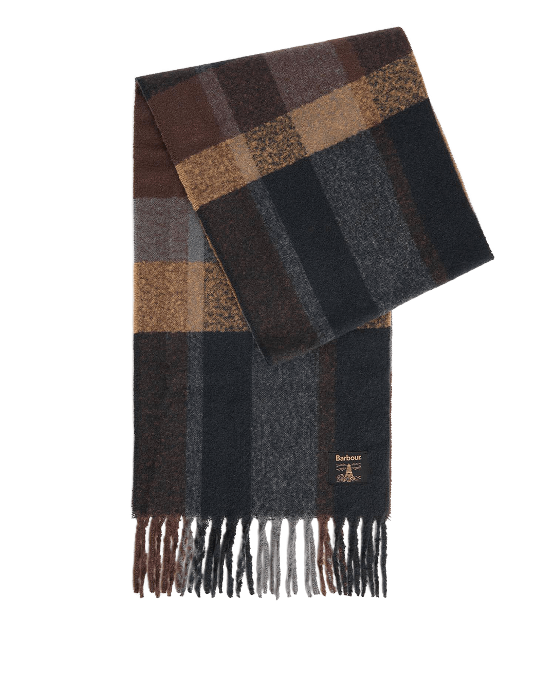 Barbour Hats ONE Barbour Navy & Grey Westerdale Beanie & Scarf Set