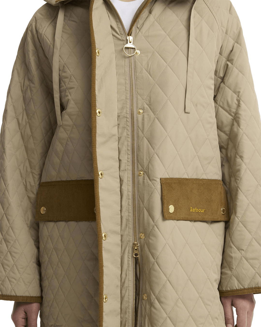 Barbour Jackets Barbour Beige Ravensden Quilted Jacket