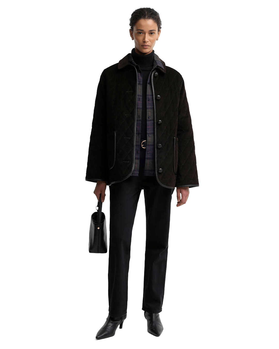 Barbour Jackets Barbour Dark Brown Marlow Quilted Jacket