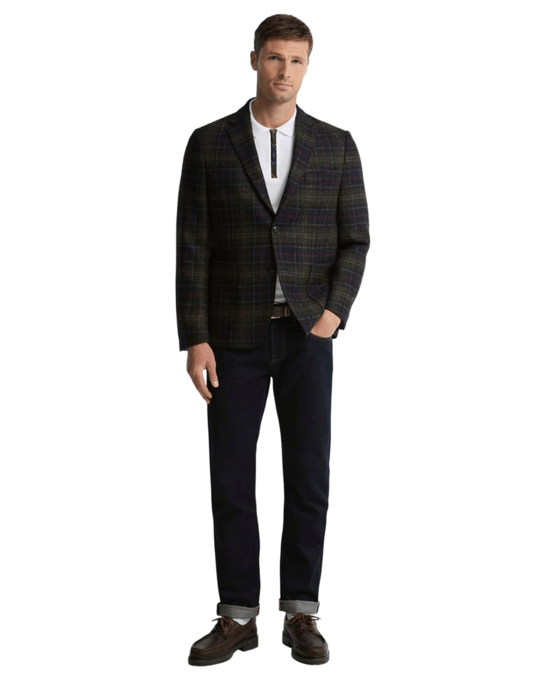 Barbour Jackets Barbour Green Sanders Moons Tartan Blazer