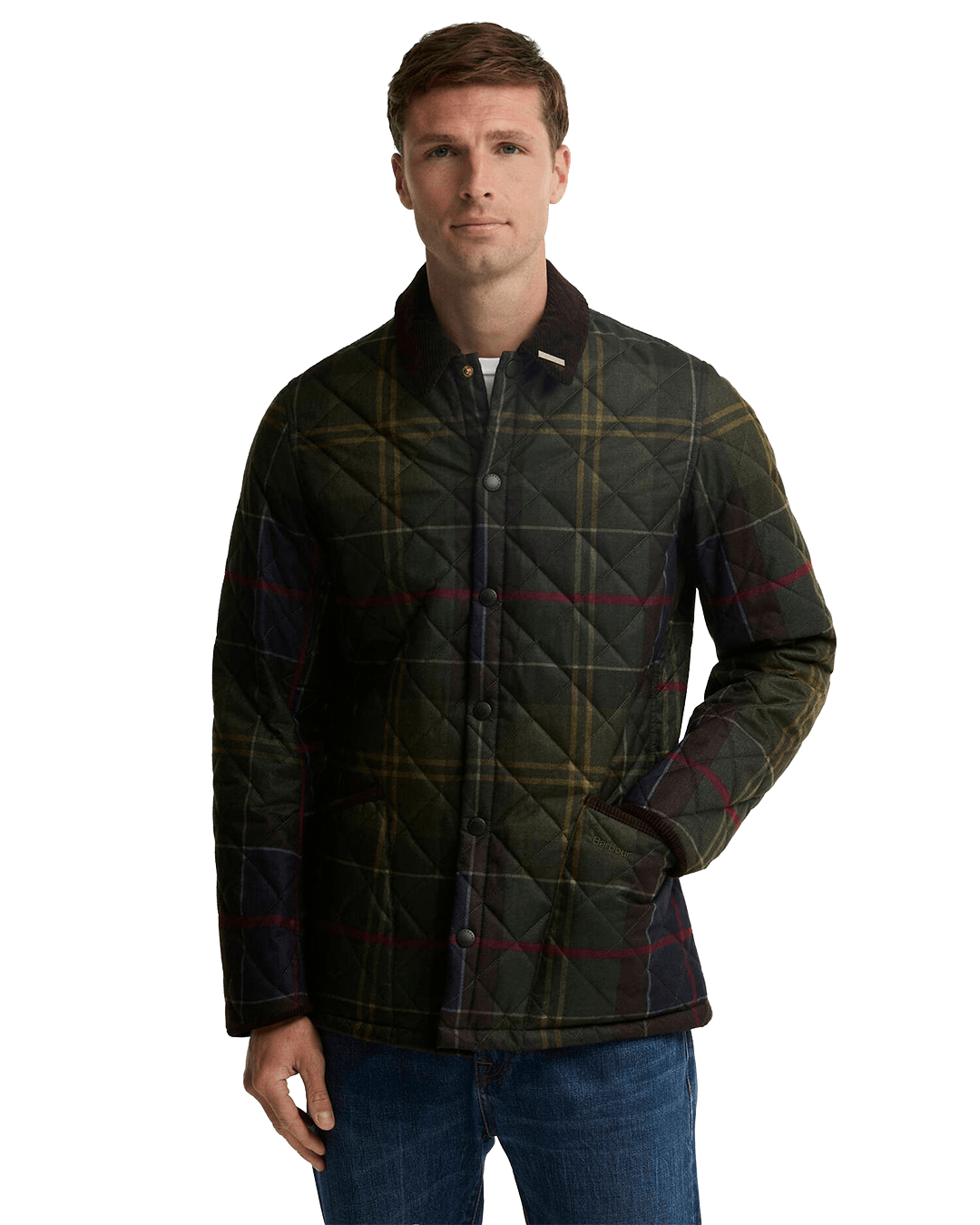 Barbour Jackets Barbour Green Tartan Liddesdale Quilted Jacket