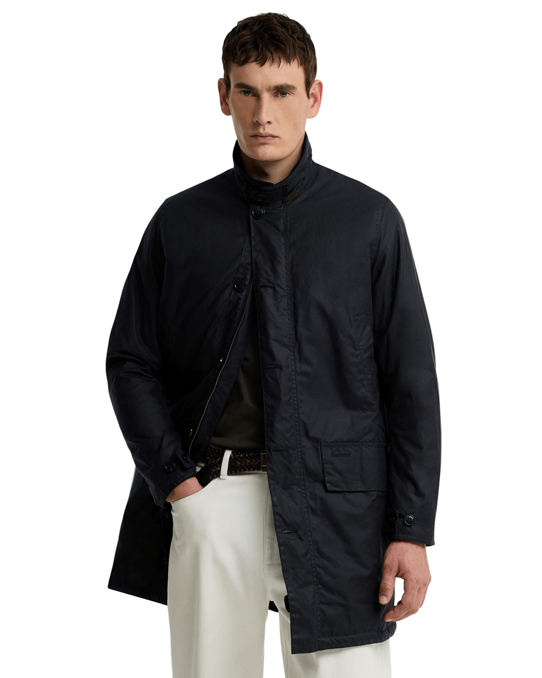 Barbour Jackets Barbour Navy Wax Mac