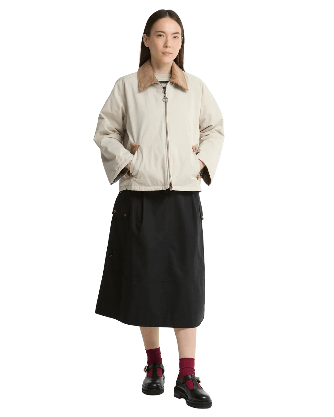 Barbour Jackets Barbour Stone Barbour Dawn Reversible Casual Jacket St11 Mist/Dress