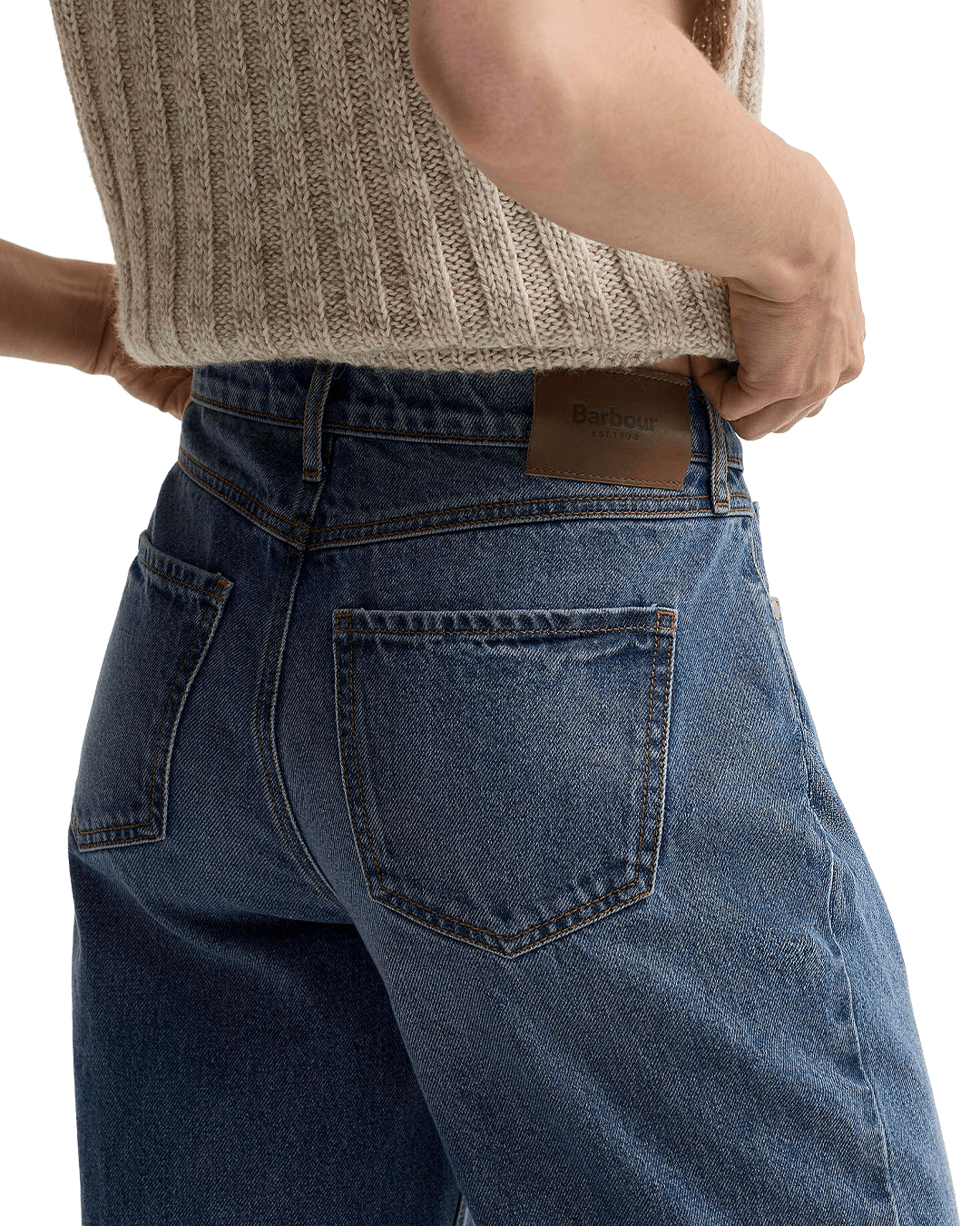 Barbour Jeans Barbour Mid Blue Adalyn Jeans