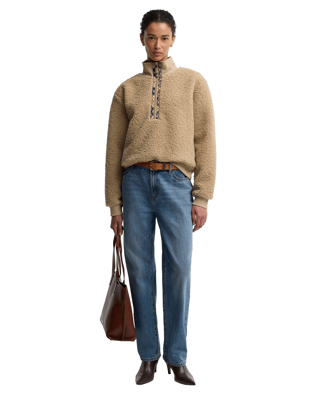 Barbour Jumpers Barbour Beige Barbour Fawne Fleece Be93 Warm Trench