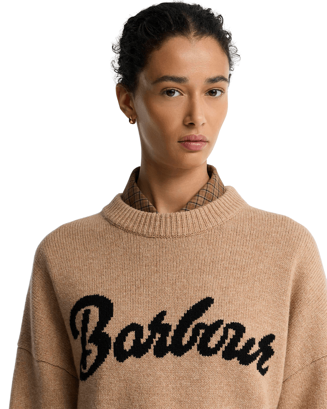 Barbour Jumpers Barbour Beige Ivybridge Knitted Jumper