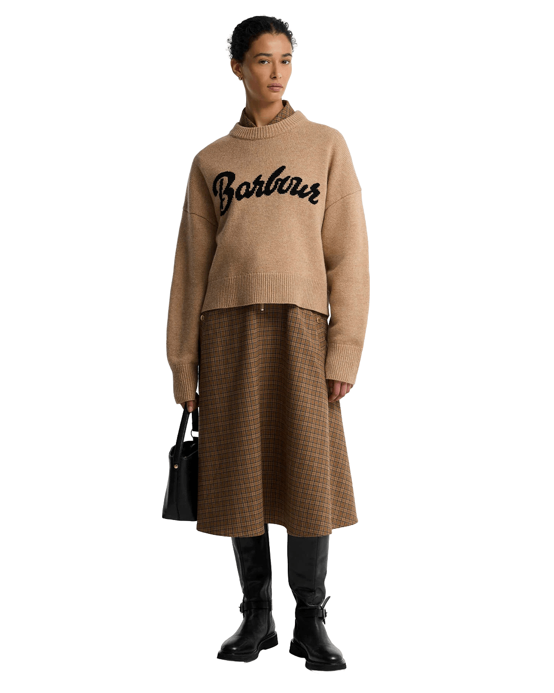 Barbour Jumpers Barbour Beige Ivybridge Knitted Jumper