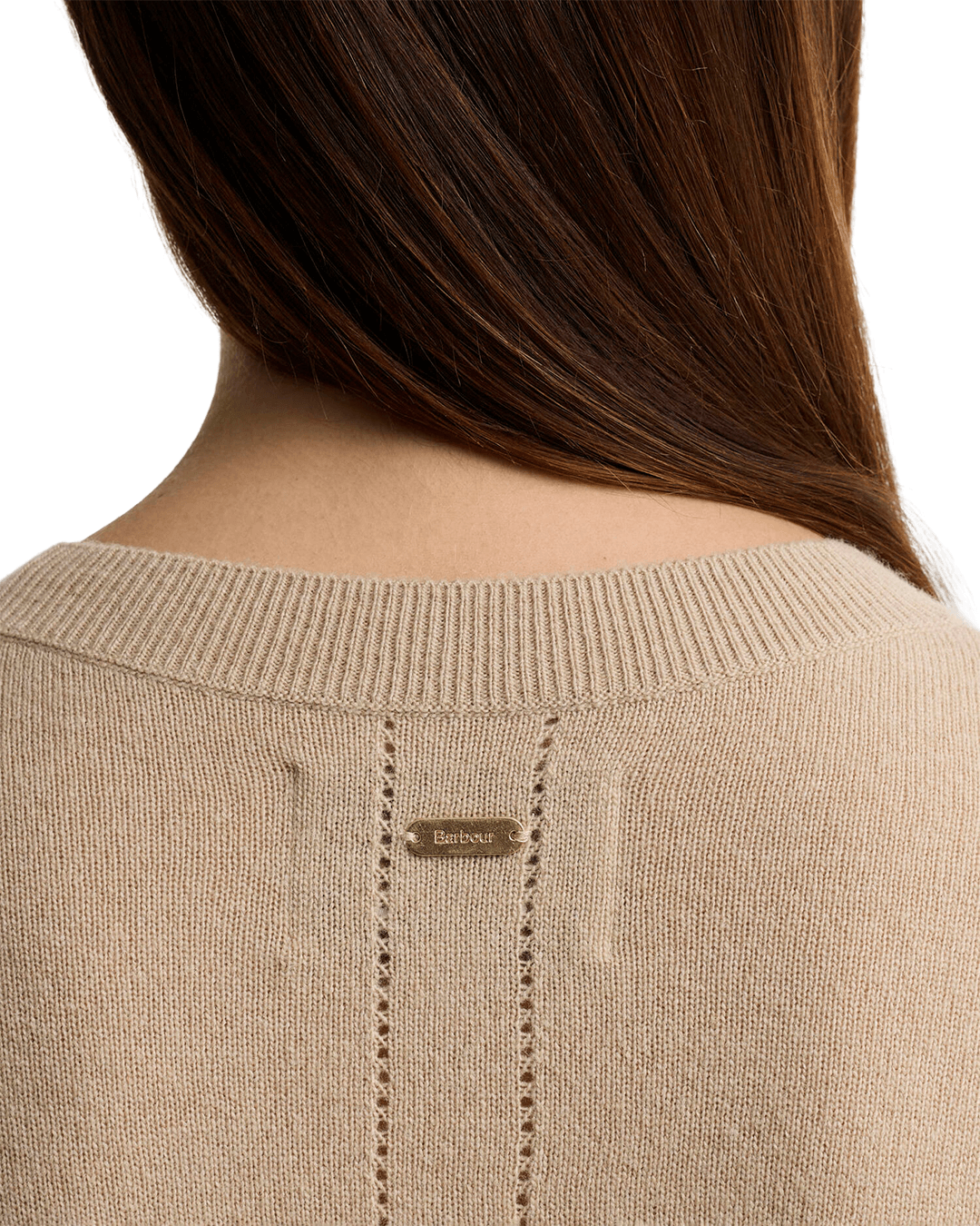 Barbour Jumpers Barbour Beige Penny Knitted Jumper