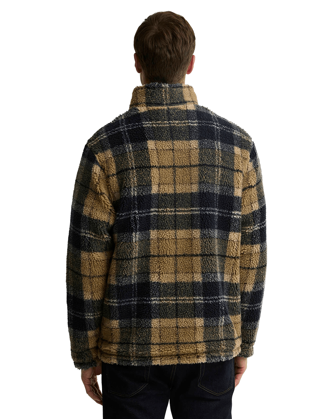 Barbour Jumpers Barbour Brown Dress Tartan Zip-Through Fleece