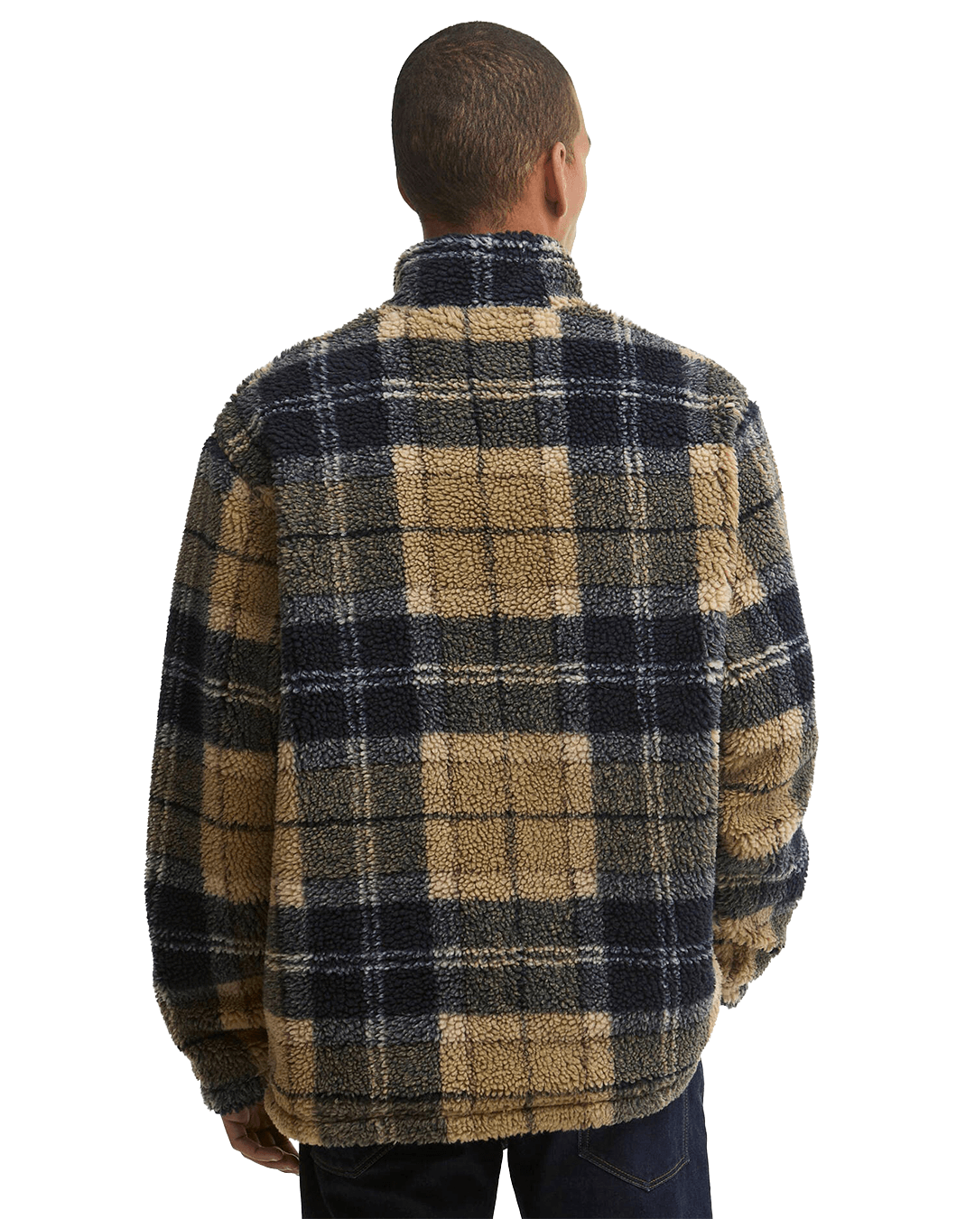 Barbour Jumpers Barbour Brown Tartan Half-Zip Fleece