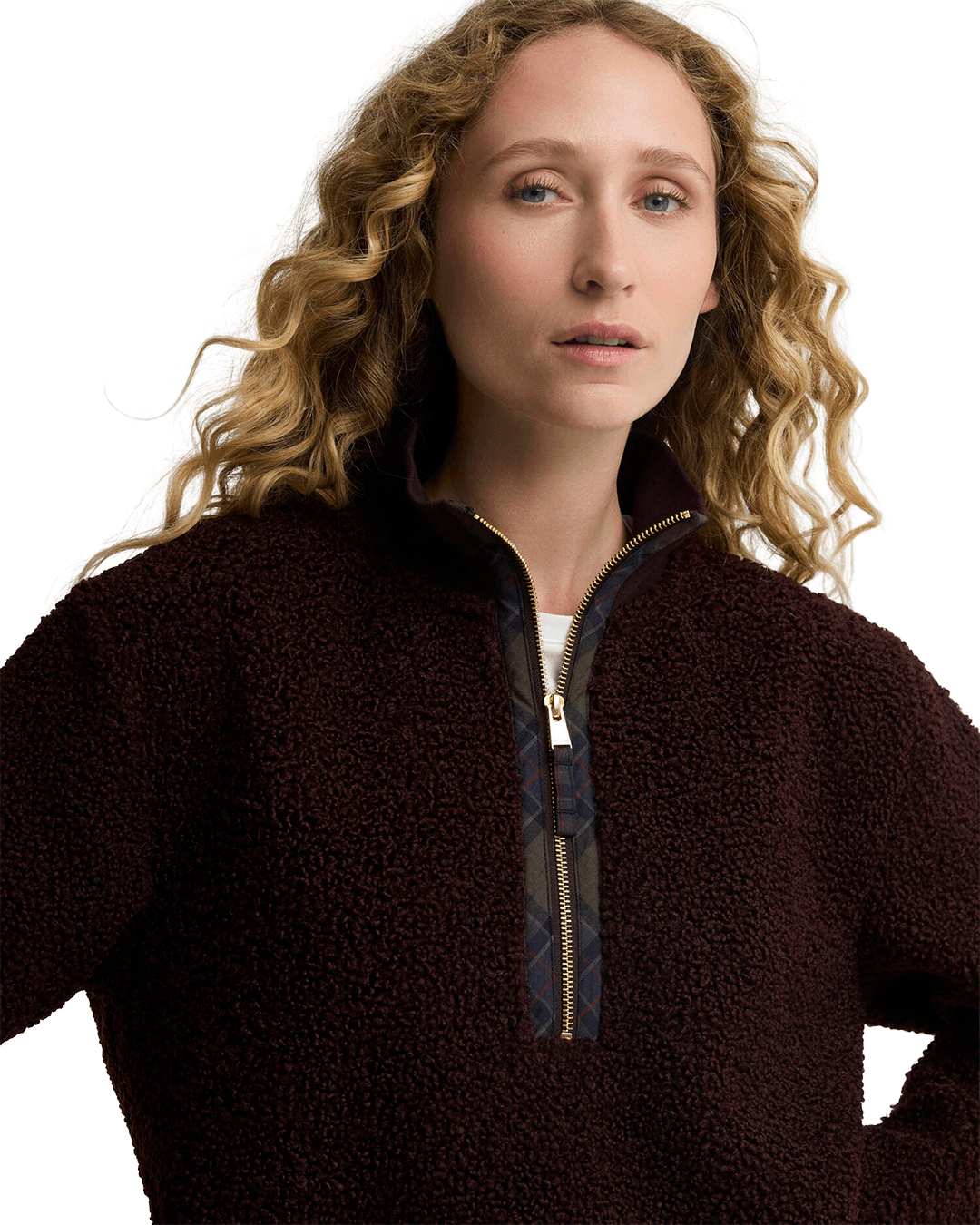 Barbour Jumpers Barbour Burgundy Barbour Fawne Fleece Re97 Fig