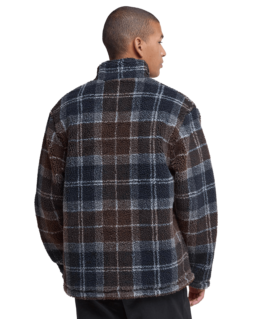 Barbour Jumpers 2XL Barbour Dark Brown Tartan Zip-Through Fleece