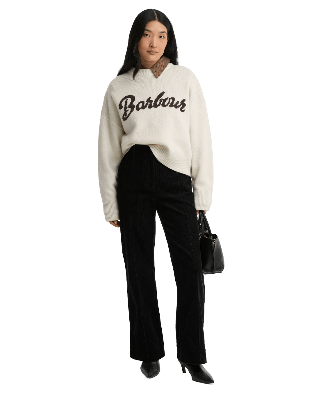 Barbour Jumpers Barbour Ecru Ivybridge Knitted Jumper