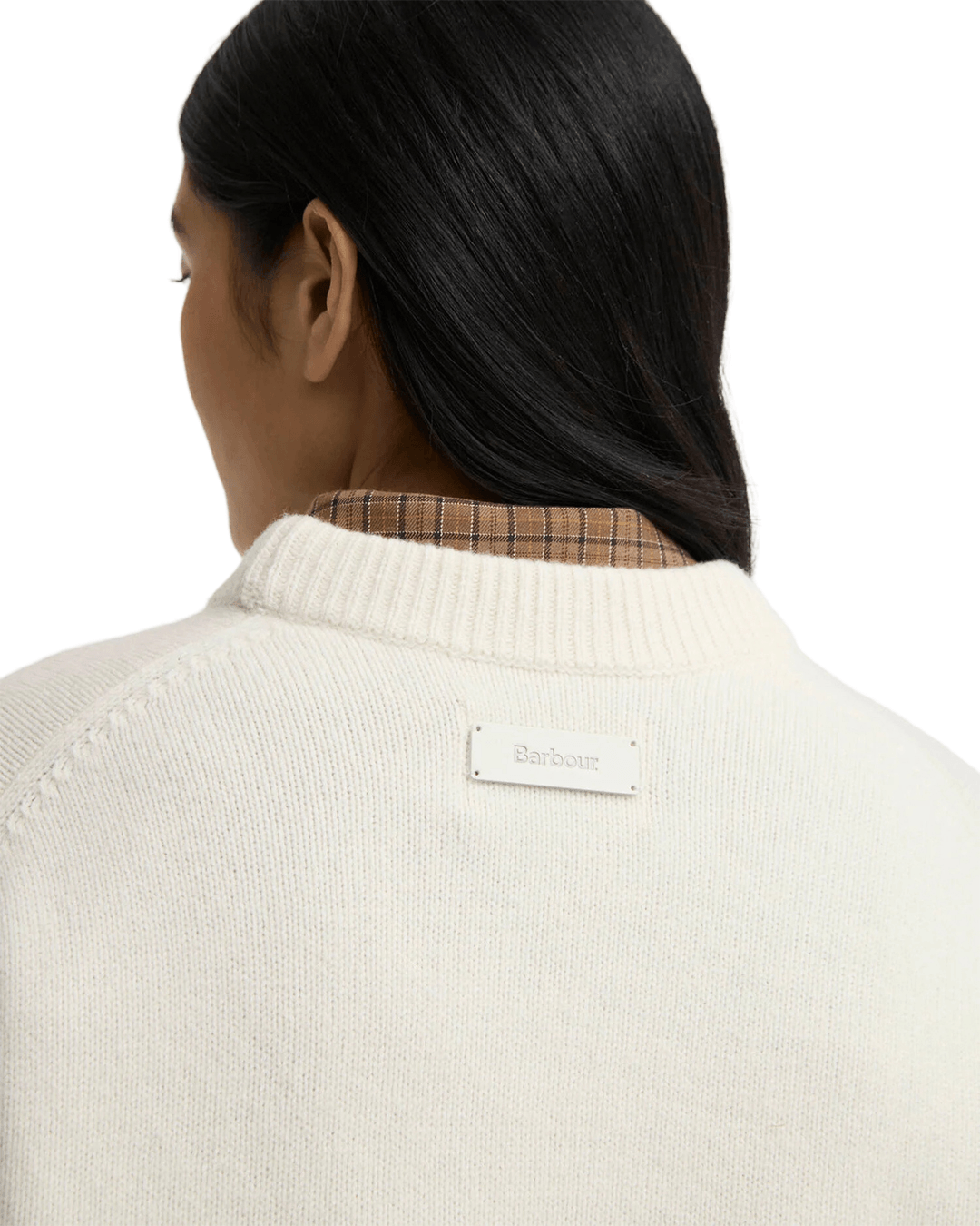 Barbour Jumpers Barbour Ecru Ivybridge Knitted Jumper