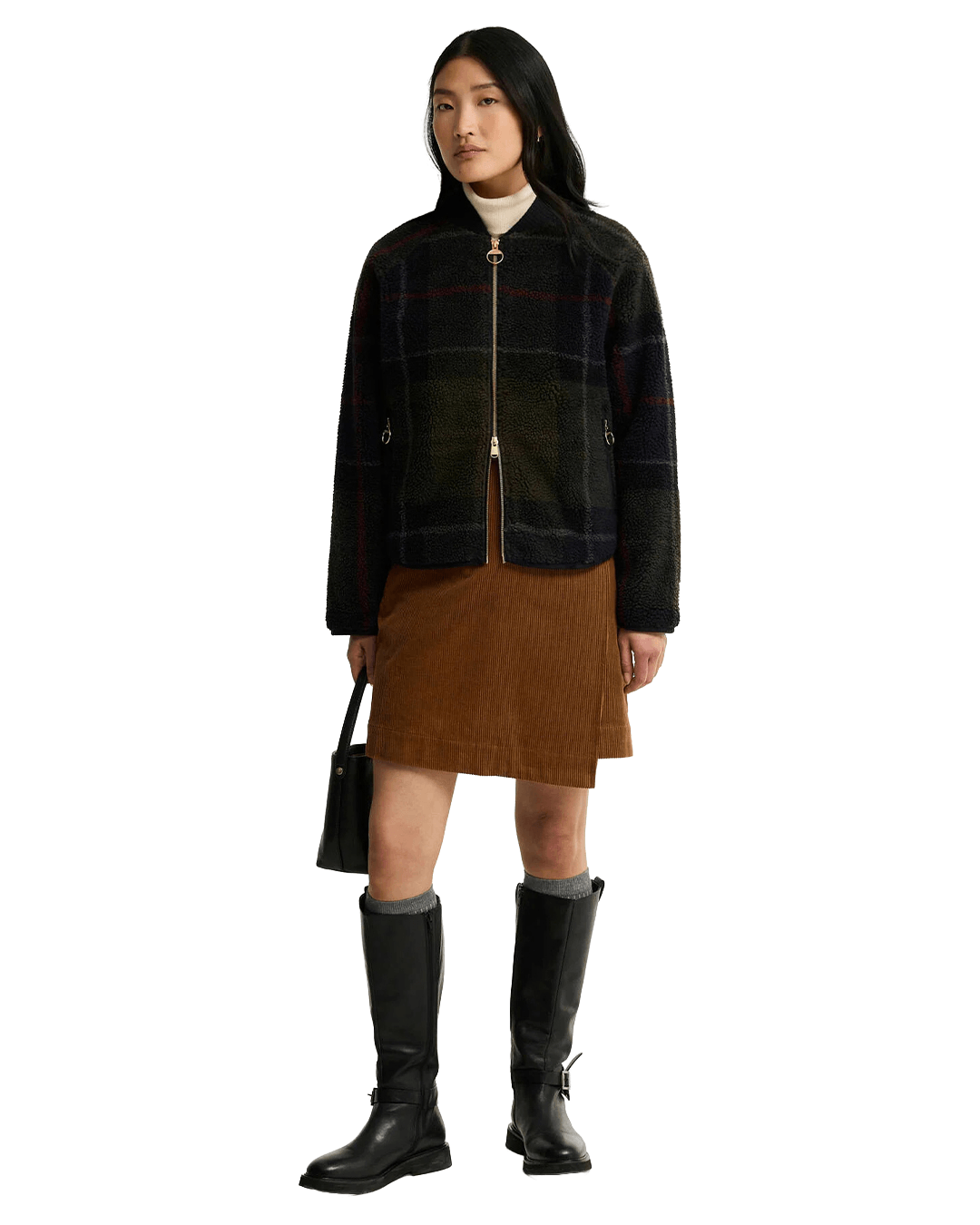Barbour Jumpers Barbour Green Barbour Kirklees Fleece Tn43 Shadow Classic Tartan