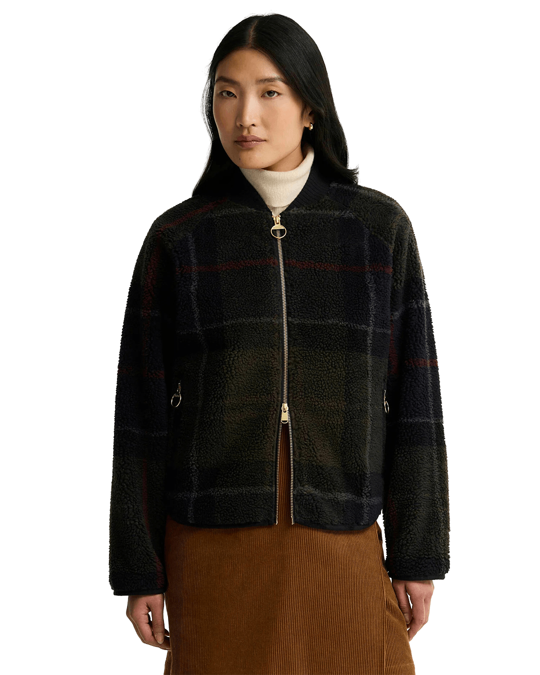 Barbour Jumpers Barbour Green Barbour Kirklees Fleece Tn43 Shadow Classic Tartan