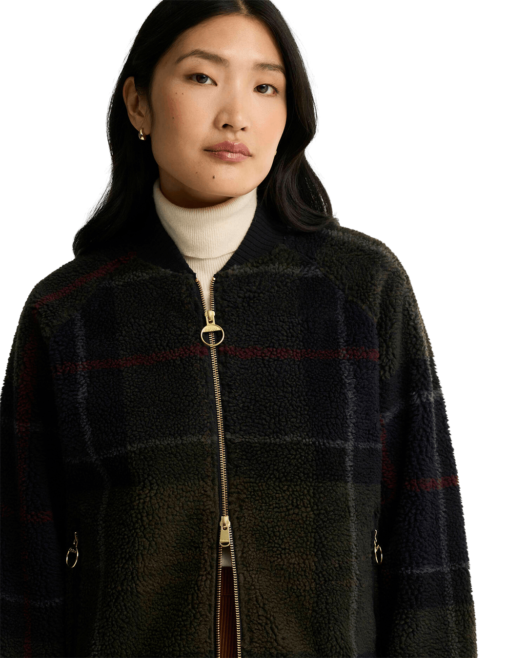 Barbour Jumpers Barbour Green Barbour Kirklees Fleece Tn43 Shadow Classic Tartan