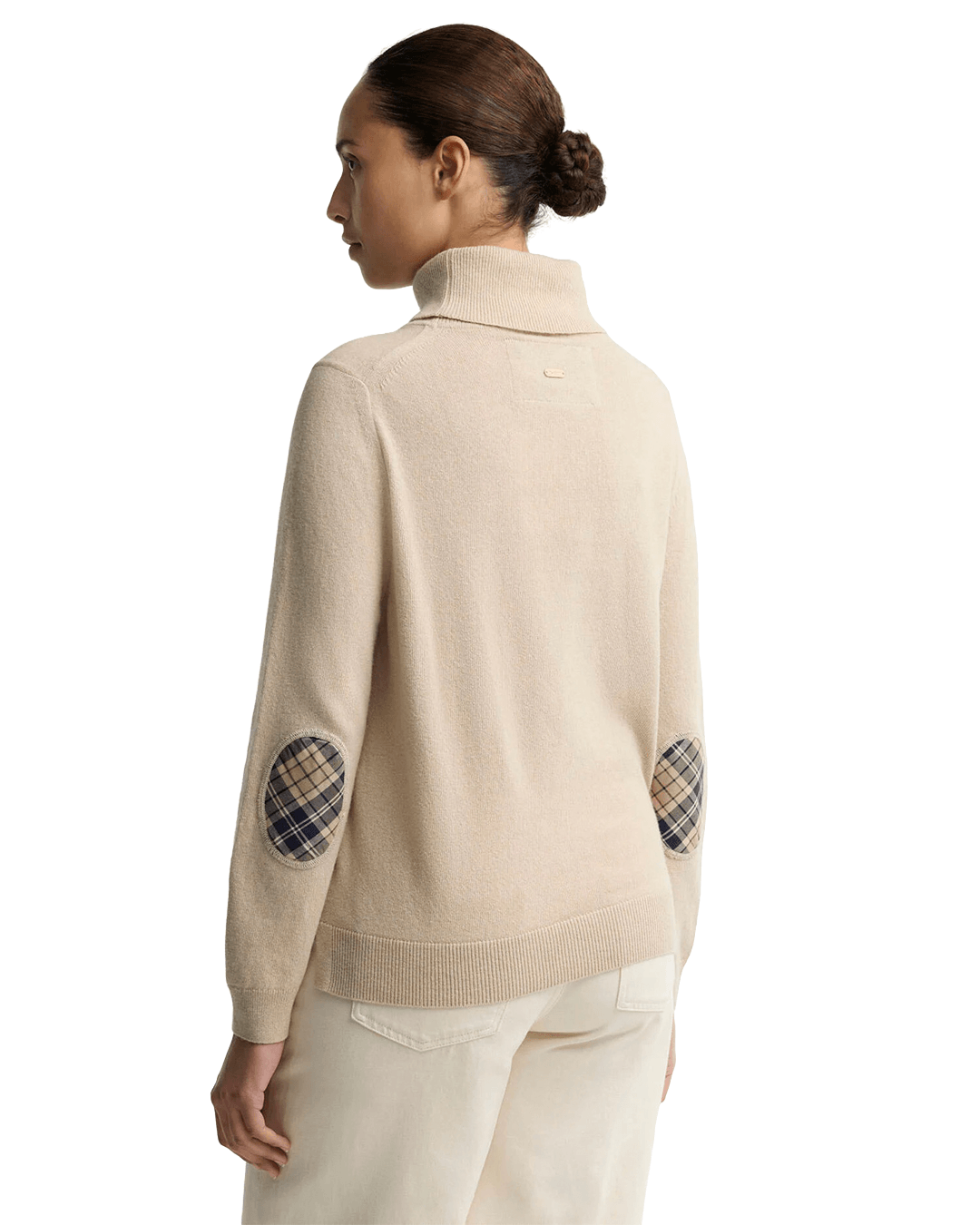 Barbour Jumpers Barbour Honey Tartan Pendle Roll Collar Jumper