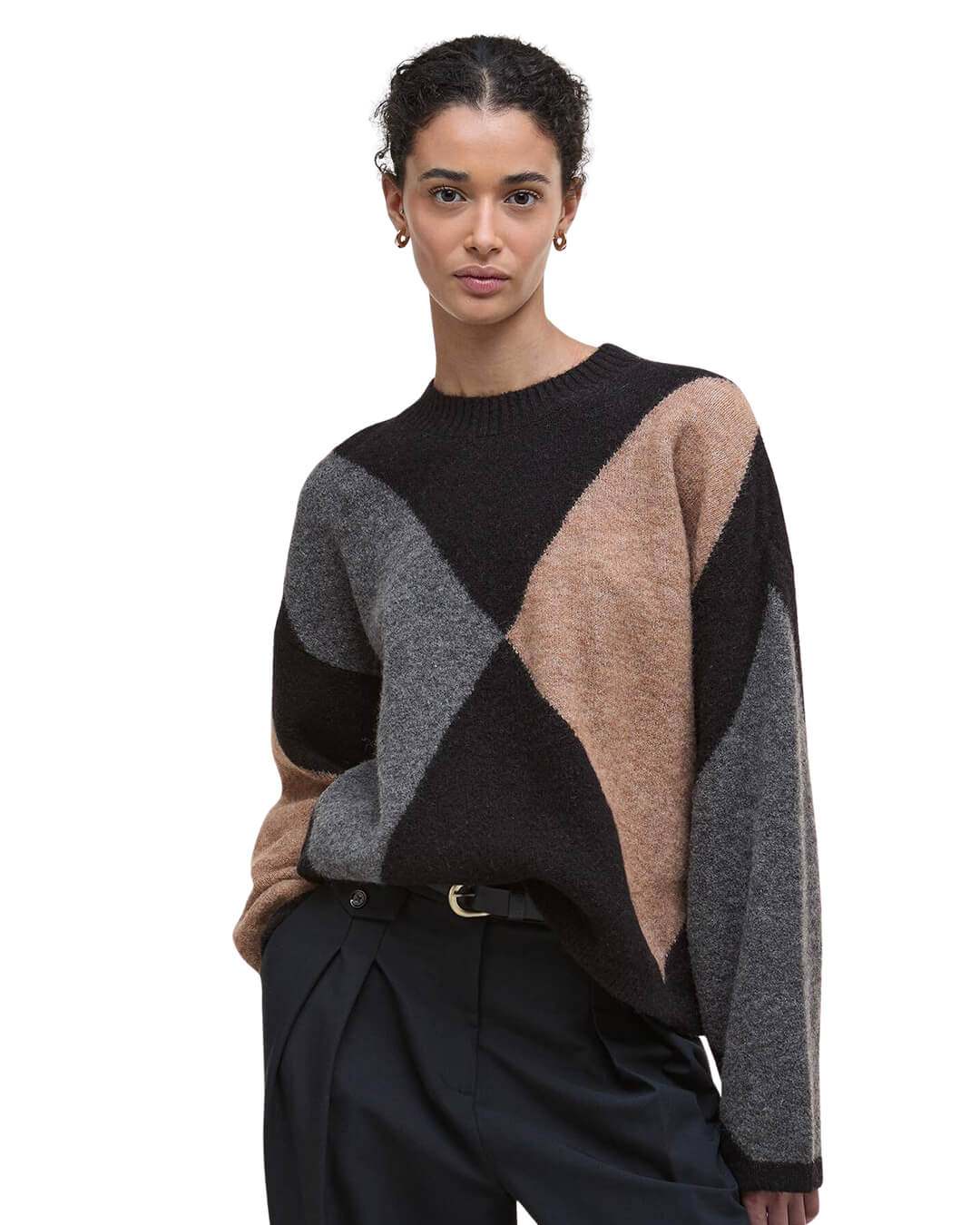 Barbour Jumpers Barbour Mix Sabrina Knitted Jumper Mi11 Multi