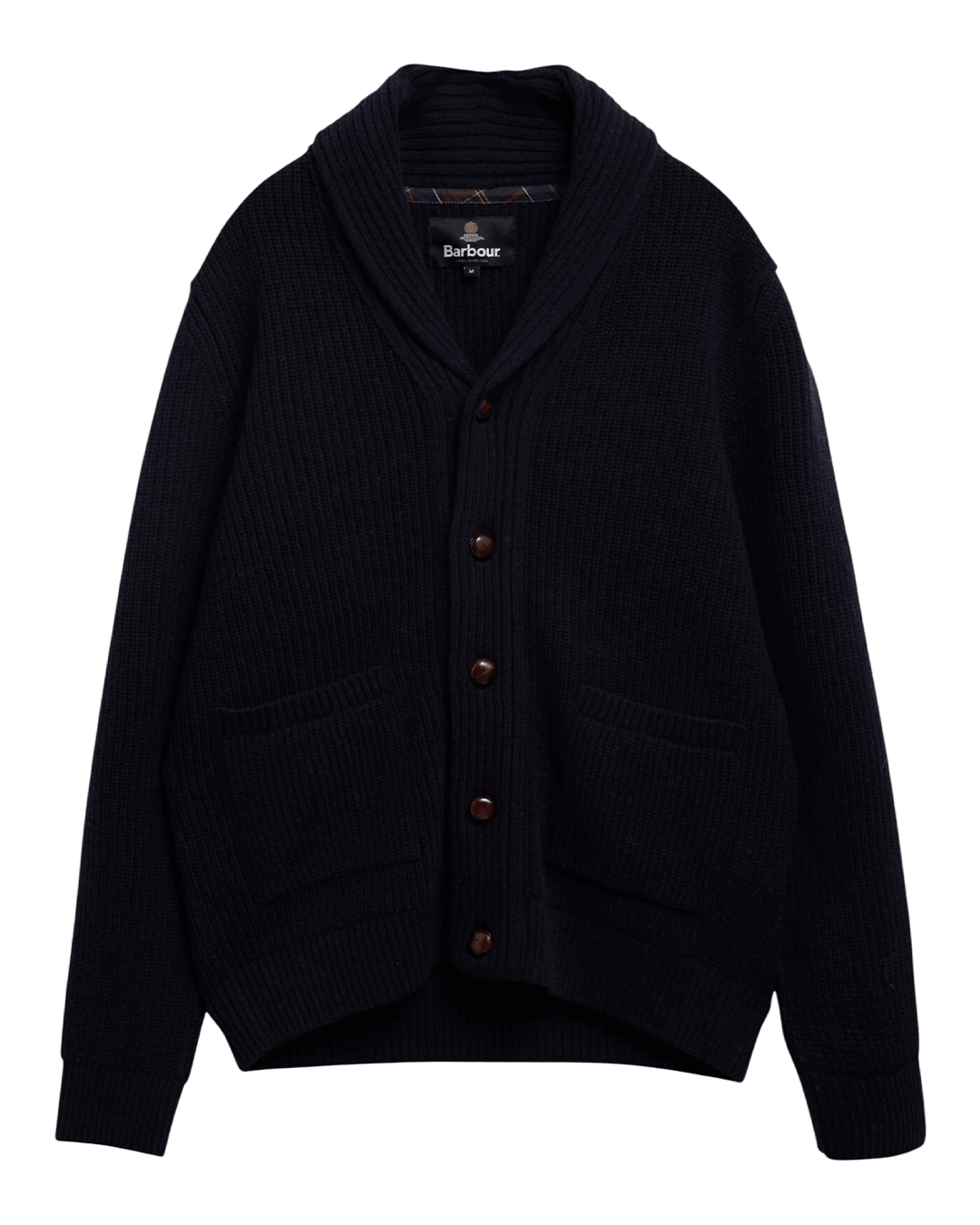 Barbour Jumpers Barbour Navy Hartland Knitted Cardigan